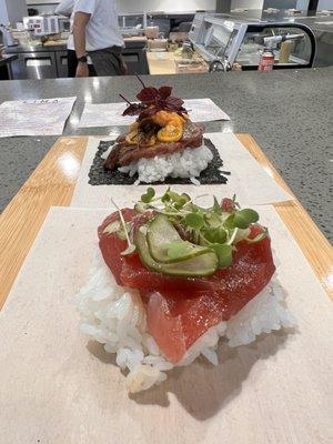 Wagyu and tuna