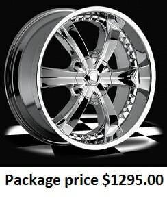 22 inch rims/tires from 1295.00