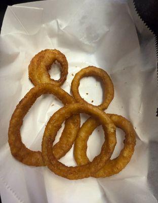 Our $10 order of onion rings...