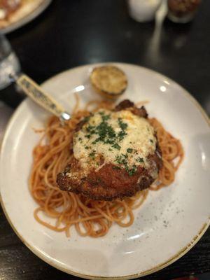 Dry chicken Parmesan