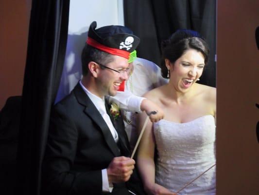Wedding in Milwaukee photo booth.