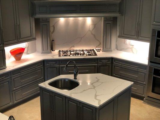 Granite, quartz, cabinets, and flooring available.