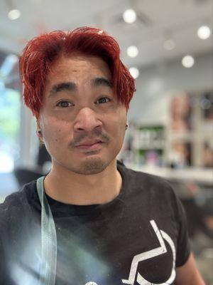 after. black stud earrings 짱 jjang)!!!