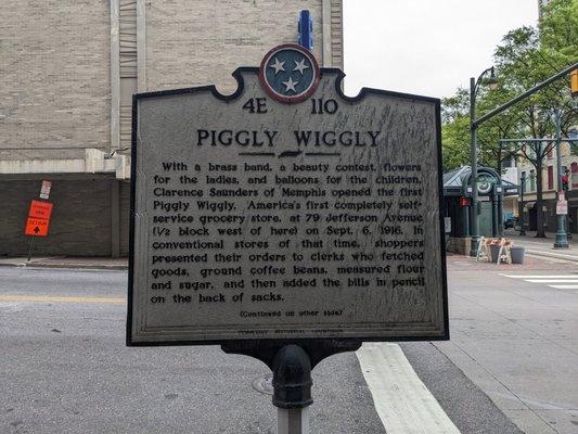 Piggly Wiggly Historical Marker, Memphis
