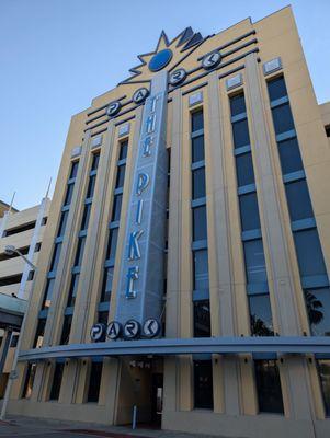 Exterior of the parking structure