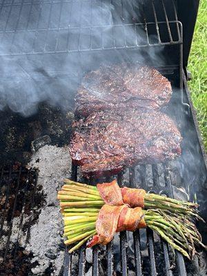 Fresh ready to pull off smoker