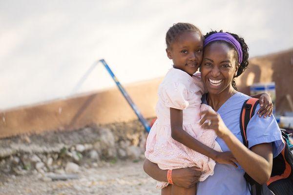 Kareen Wilson while in Haiti on a Mission Trip