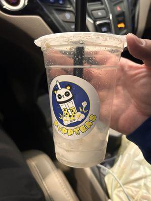 Mango Strawberry Boba, as you can see if it wasn't good, I probably wouldn't have finished it. I finished it too fast