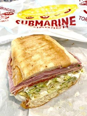 Cut in half, Huge Italian Sub
