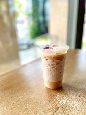 House Coffee - with aloe vera & 2 shots to wake my butt up :)