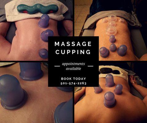 Massage cupping available here at Pain Free Therapy!