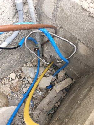 Superior Outdoor Solution's gas line FAIL! Was redone by a professional later.