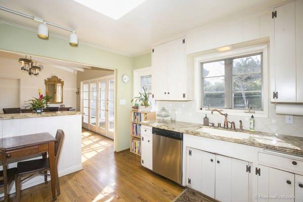 Kitchen view towards the South west. This is the entryway to the court yard.