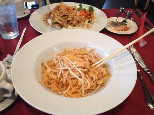Cashew Chicken and Pad Thai...Amazing. Liberty, NC has an great Thai restaurants. Short drive south of Greensboro. Well worth it