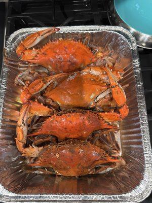 "Jumbo" crabs...yeah right!