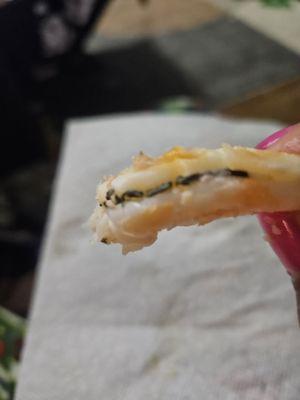 Didn't even bother to clean the shrimp!