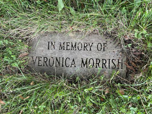 Just found this in the grass while walking around. Surely no one is buried here.