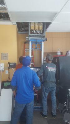 Removing an old transformer