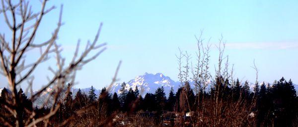 Olympic Mountains from Hi-Way 99 and 216 St.
