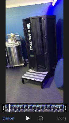 The cryo tank that gets down to -130 degrees for muscle recovery and blood flow