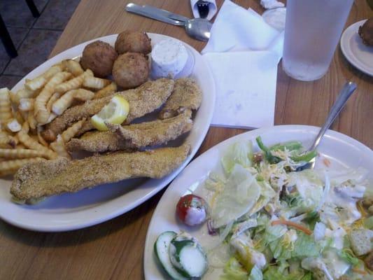 Catfish dinner 9.95