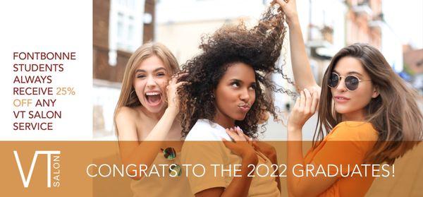 All High Schoolers receive 25% off at checkout. No matter what you are having done. Cannot be combined with other promos and not cash.