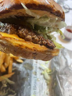 Burgers are so juicy