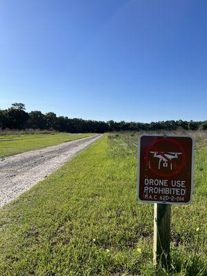 Drones not allowed...