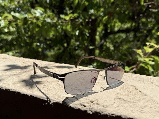 Just got these OVVO glasses - transition, progressive lenses - thanks Robby for all your help picking them out !