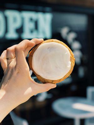 Bright, zesty, and baked from scratch--our Lemon Iced Sugar Cookie is sunshine in every bite!