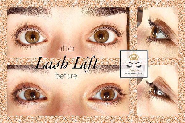 There is no need for a damaging lash curler when you get the Lash Lift & Tint!!!