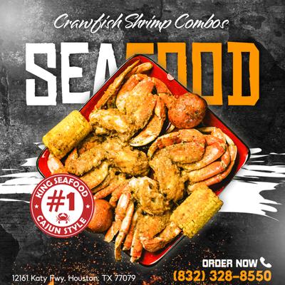 Dive into a seafood sensation at #1KingSeafood! Our Crawfish Shrimp Combos are a symphony of flavors