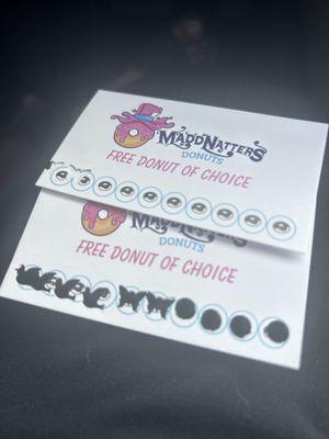 Free donut punch cards