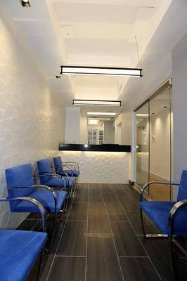 Modern waiting area.