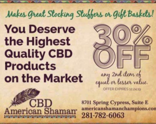 Coupon to americanshamanchampions