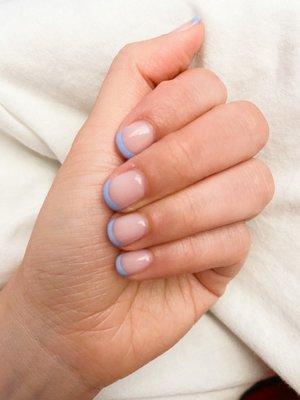 Blue French tip