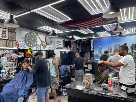 Main haircut area