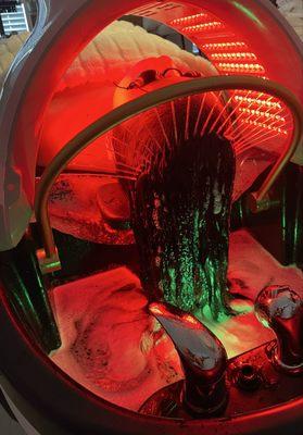 Head Spa treatment with LED red Light therapy