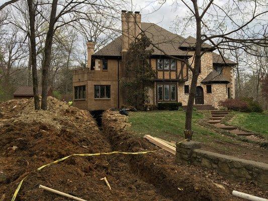 Searching for daylight for our drains...