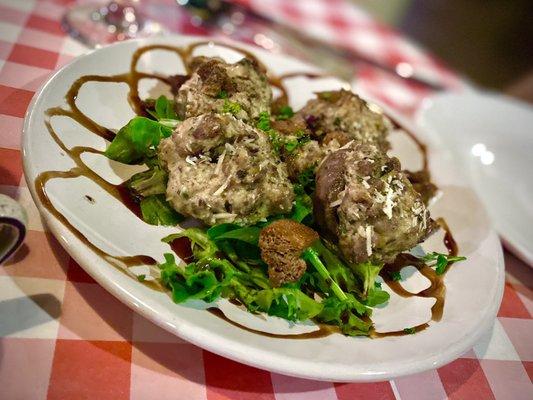 Stuffed mushrooms from the specials menu