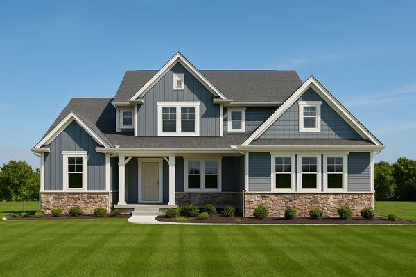 Gehl Homes custom home design rendered with AI technology.