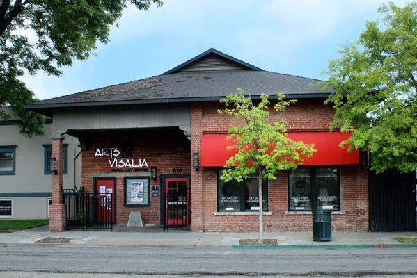 Arts Visalia is located in the historic creamery building on Oak Street
