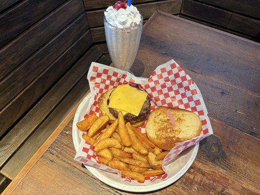 1/2 lb. Original Burger with Fries and Shake