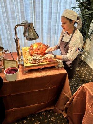 Turkey carving station