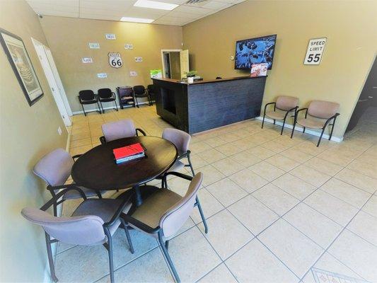 Clean office & waiting area.