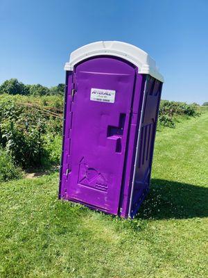 Port-o-potty within walking distance
