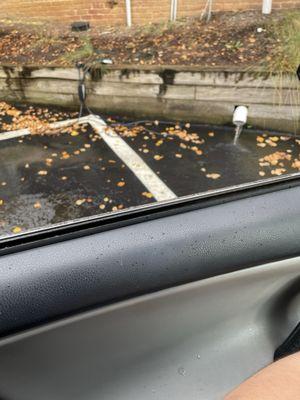 EV charging cord laying in a pool of water in front of my unit.