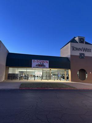 Store front at Town West shopping g center off 49th W Ave and Skelly Dr