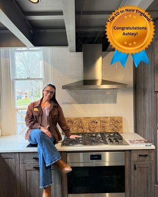 Ashley - Winner of the Clarke appliance sales pitch contest