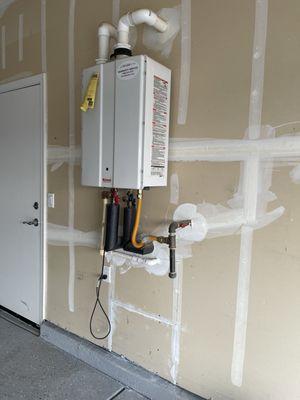 Customer had leaking condensate in wall from previous installer